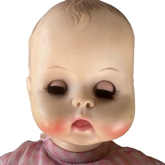 Vintage 1971 Effanbee Doll 8171 Soft Body Molded Hair Green Sleepy Eyes 14” READ - Picture 6 of 14